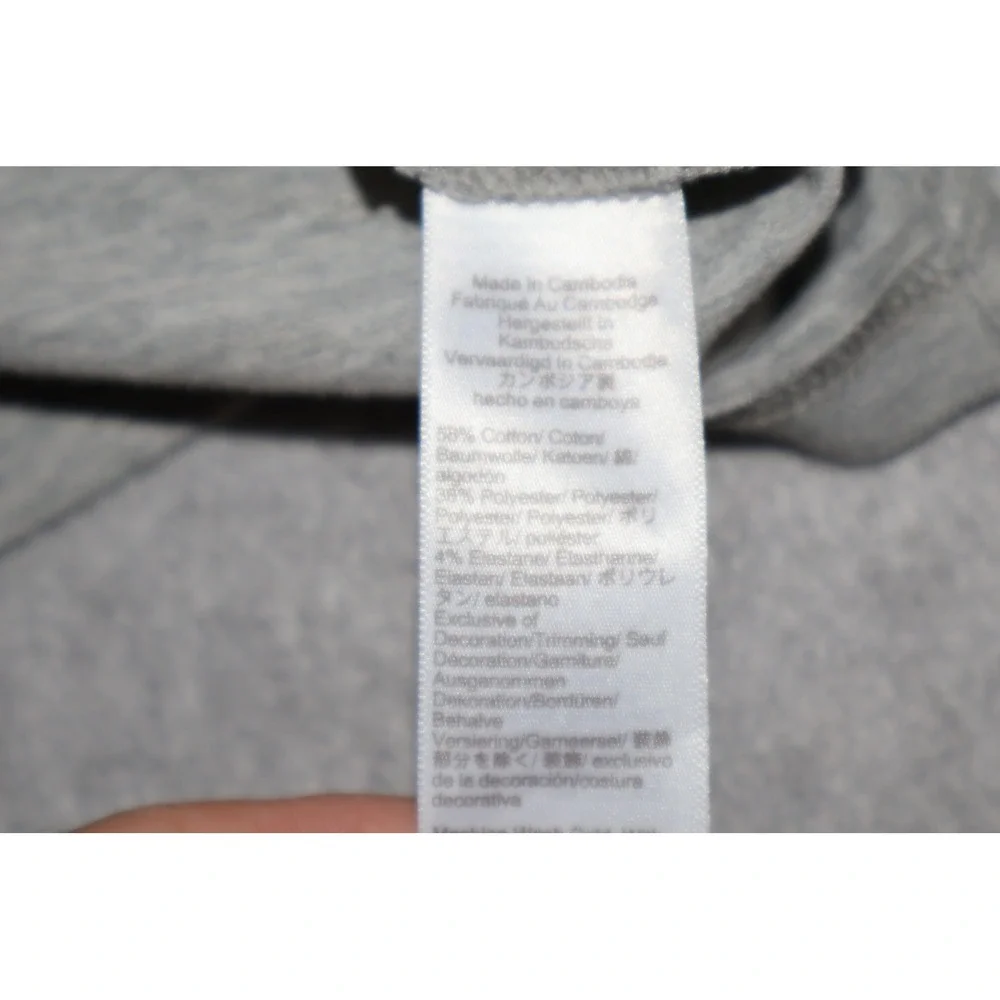 J.Crew Flex Pique Golf Polo Mens Large Gray Short Sleeve Untucked Stretch Shirt